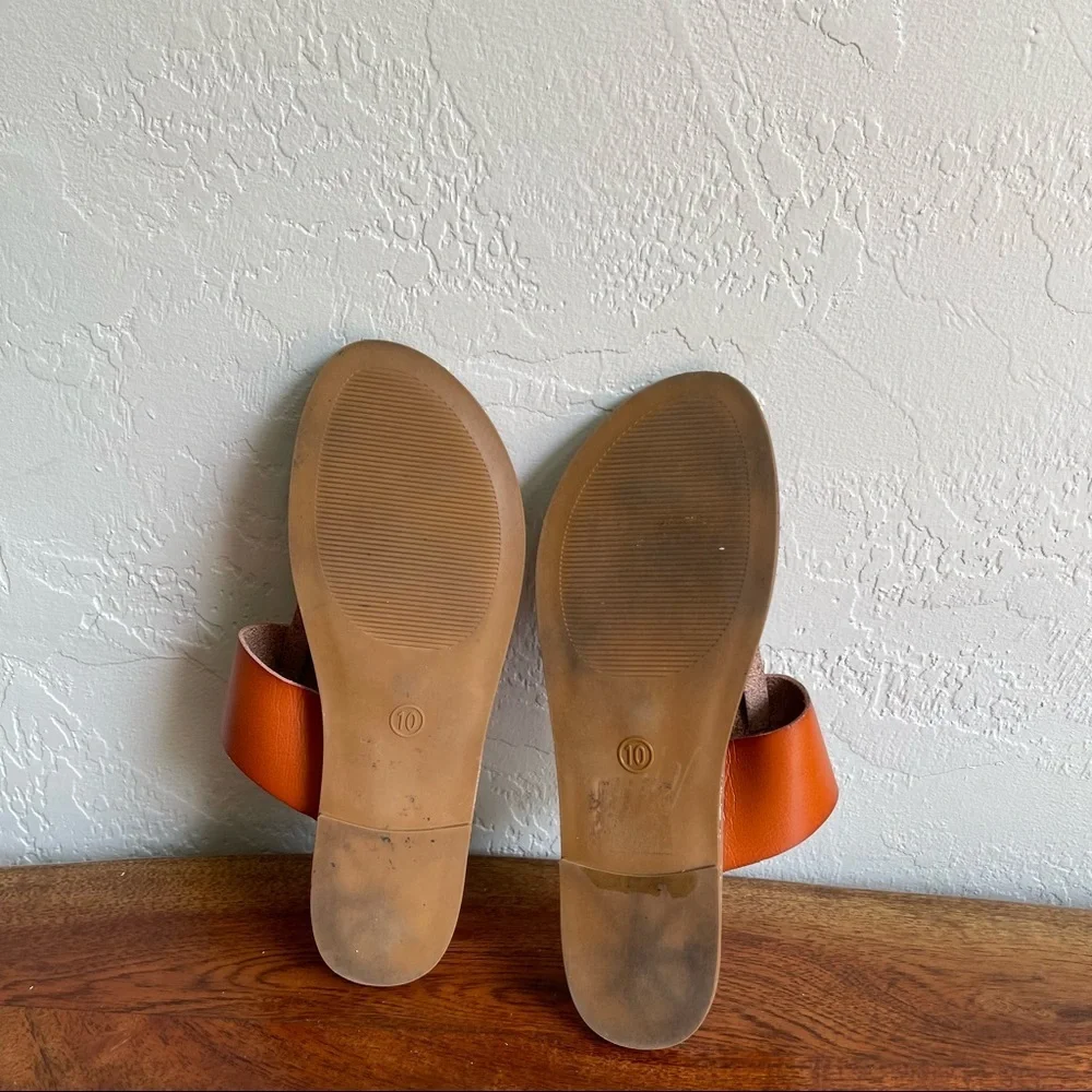 Massimo Supply Co.  Brow Leather‎ Sandals Size: 10 - Picture 5 of 6
